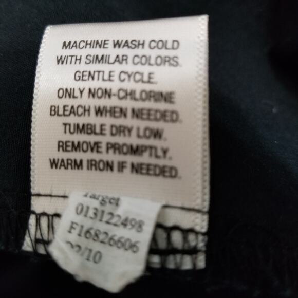 Merona Size XXL Black Stretch Cotton Blend 4 Pocket Women's Buttonfront Dress - Picture 9 of 9